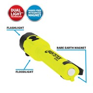 Nightstick Intrinsically Safe Dual-Light Flashlight Kit w/ Magnet & Helmet Mounts