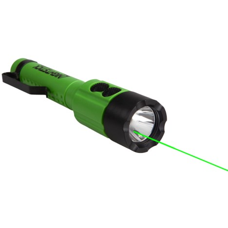 Nightstick LED Flashlight with Green Laser