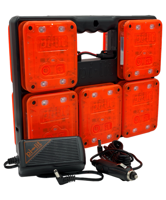 pi-lit® Smart Sequential Road Flare Kit – Set of 10