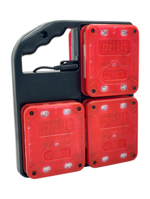 pi-lit® Smart Sequential Road Flare Kit – Set of 6