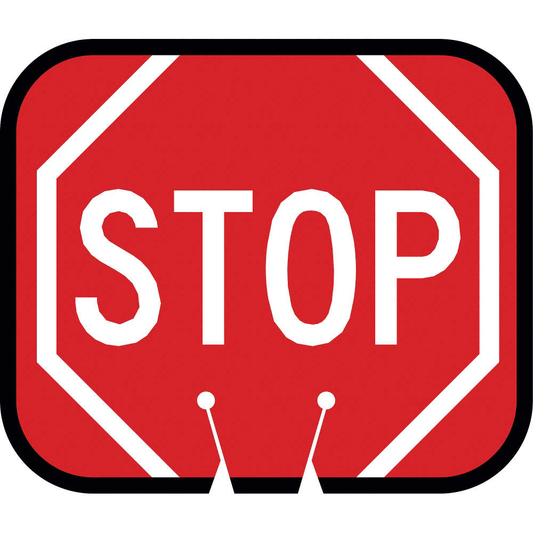 Cone Sign – STOP (Single-Sided, Engineer Grade Reflective)