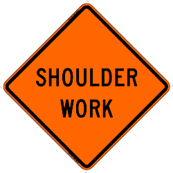 36" Super Bright Reflective Roll-Up Sign (Shoulder Work)