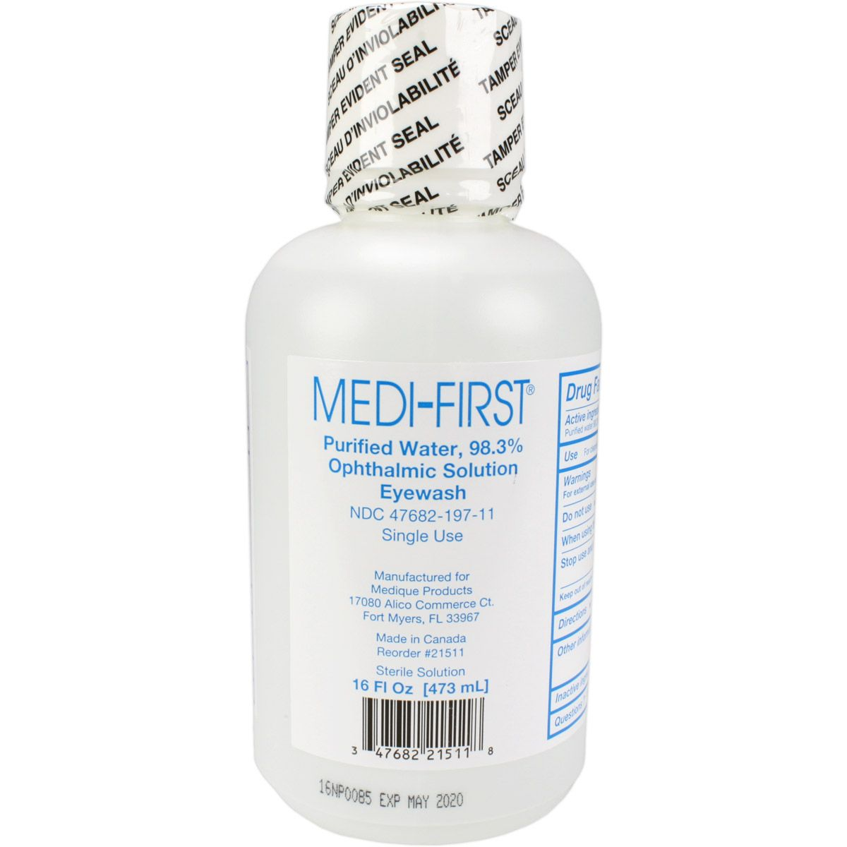 Eye Wash 16 oz – Single Use